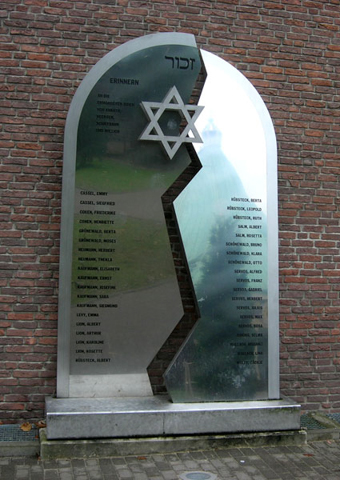 Mahnmal für die ermordeten jüdischen Bürger von Willich/ NRW